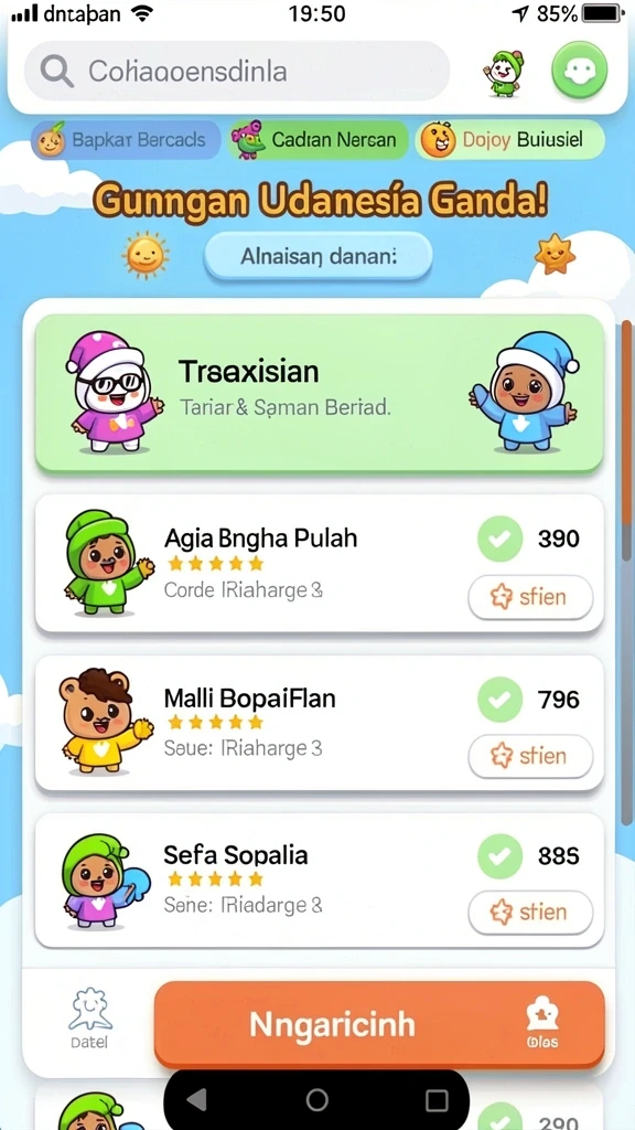 Fitur sosial untuk berinteraksi dengan teman.