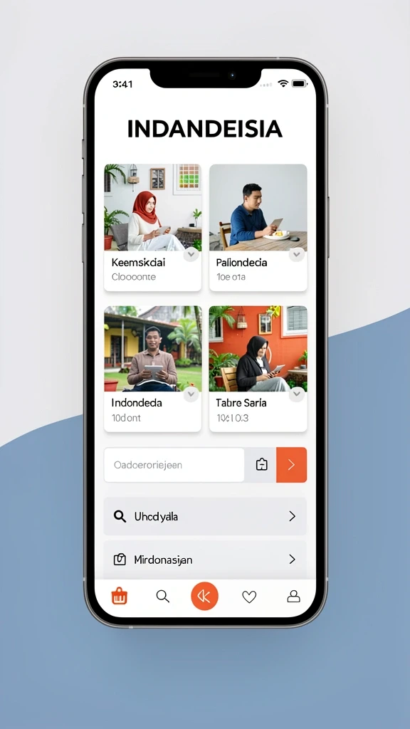 Tampilan home screen DEWAPG yang menarik dan mudah digunakan.