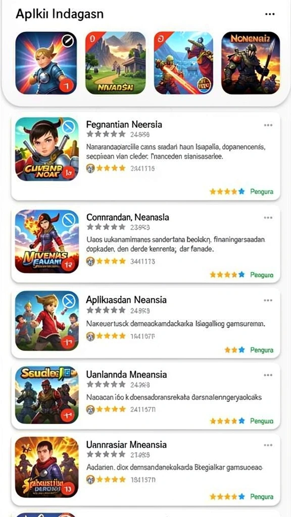 Beragam pilihan permainan yang tersedia di DEWAPG.