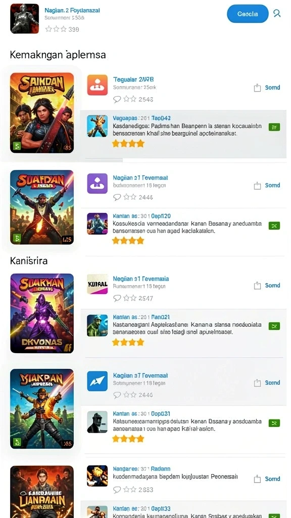 Tampilan antarmuka yang modern dan mudah digunakan.