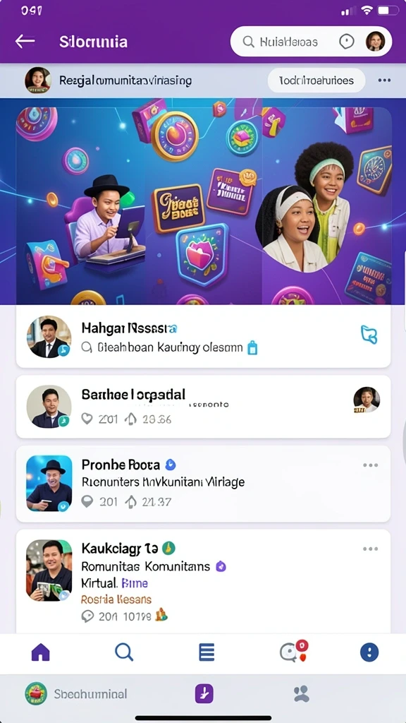 Halaman permainan dengan berbagai pilihan lotere.