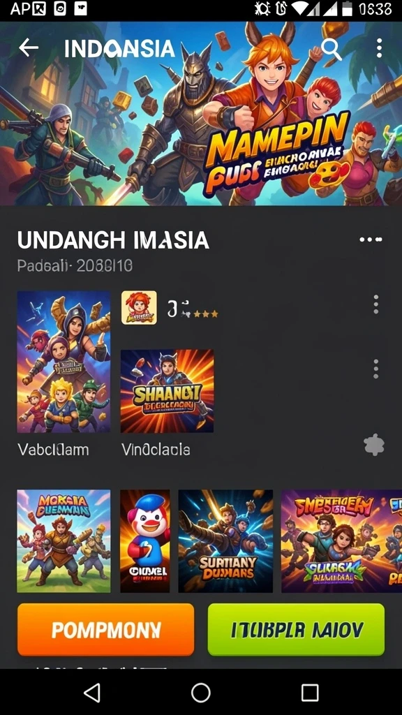 Berbagai pilihan tema permainan yang beragam.