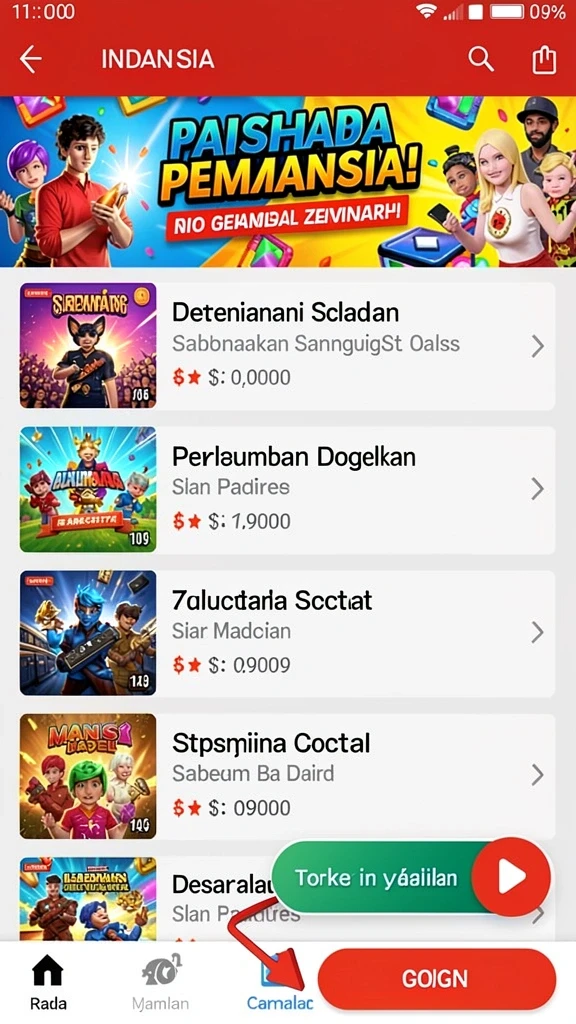 Grafik permainan yang memukau dan berkualitas tinggi.