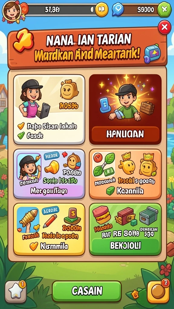 Screenshot menunjukkan antarmuka mesin slot yang menarik.
