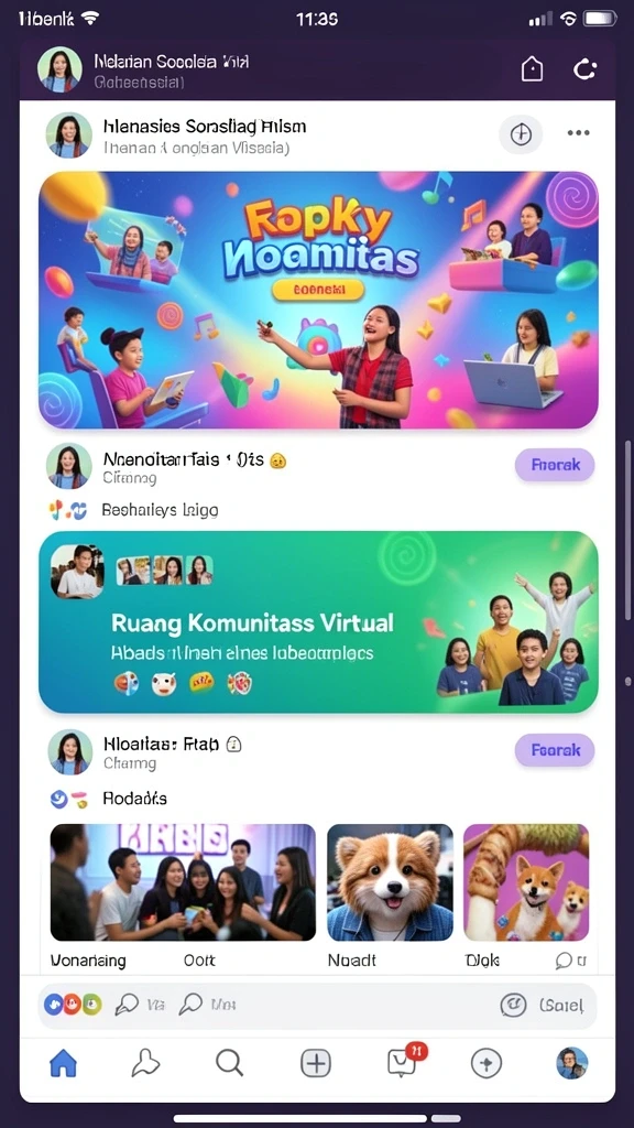 Level yang penuh warna dan menarik.